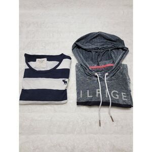 Abercrombie & Fitch Striped Long Sleeve Shirt Tommy Hilfiger Hoodie S Lightweigh